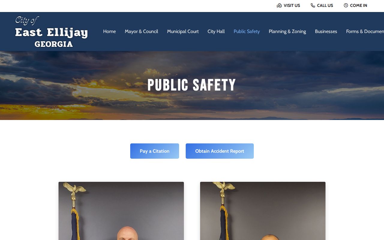 East Ellijay Public Safety police and records page