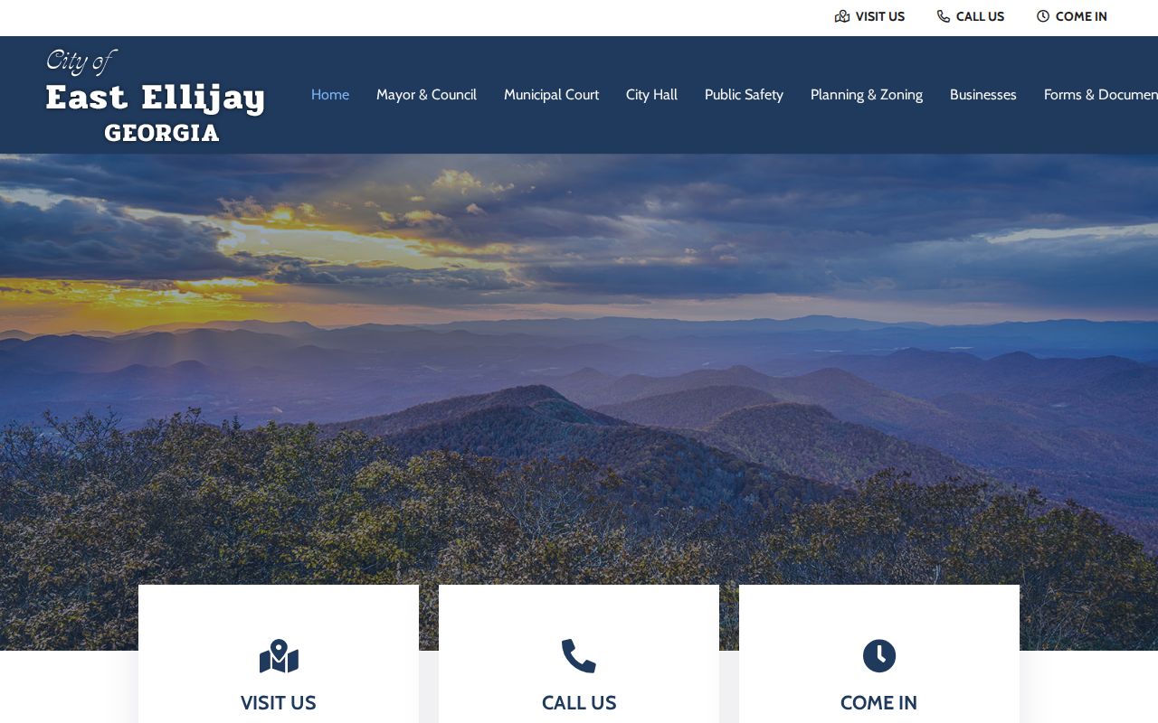 East Ellijay City Hall and local government information