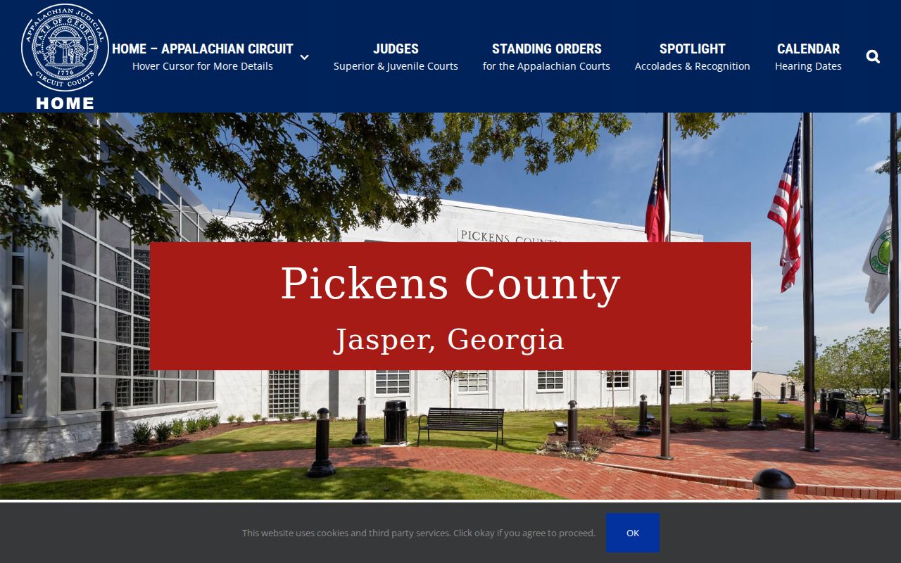 Appalachian Judicial Circuit page serving Gilmer County criminal cases